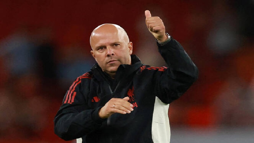  “It’s completely normal that we are one of the favorites, because we won it last season,” Slot told reporters ahead of Sunday’s FA Community Shield showdown against Crystal Palace.  Photo: REUTERS