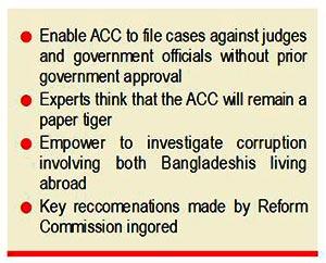 Draft ACC ordn fails to do away with political influence
