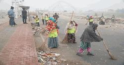 DNCC removes 148 Tns of waste from 300-feet rally venue