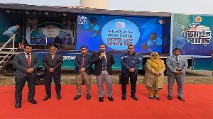 'Voting Car' campaign reaches Meherpur