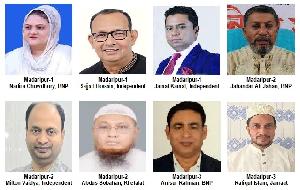 BNP, rebels, Jamaat candidates in fierce battle in 3 Madaripur seats