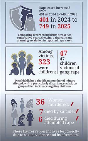 Rape cases surge by 87pc in a year