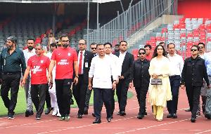PM makes surprise visit to National Stadium