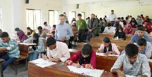 Admission test for first-year cluster system 'B' Unit held at PUST