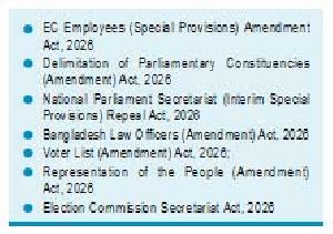 JS passes 7 election-linked Ordinances as laws