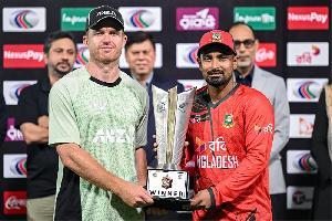 Bangladesh, New Zealand share T20 series after rain-hit finale