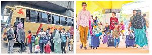 Exodus of homebound people continues