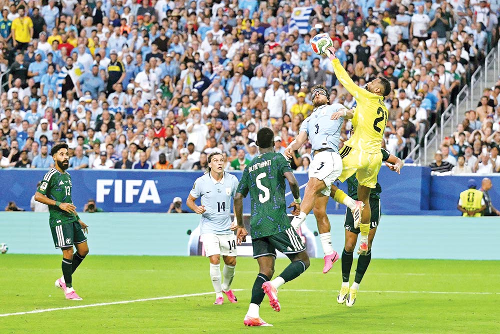 Uruguay frustrated by dogged Saudi Arabia in WC draw