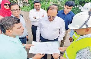 WASA MD inspects Meghna river intake point