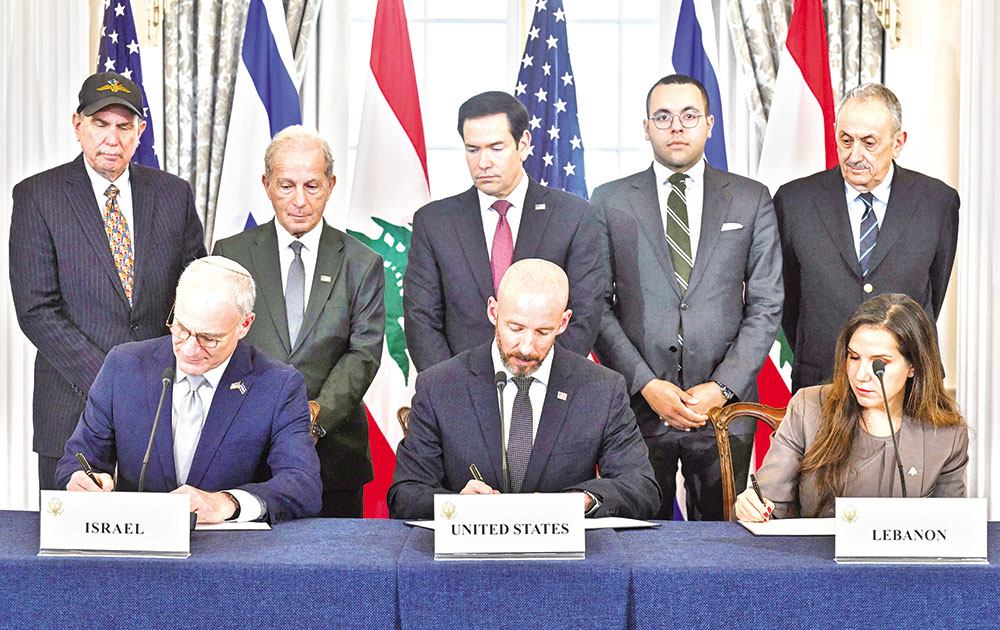 Lebanon, Israel, US sign trilateral framework pact