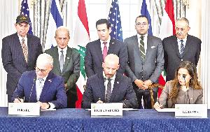Lebanon, Israel, US sign trilateral framework pact