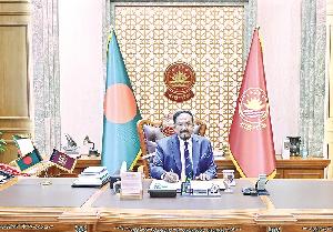 Acting President begins duties at Bangabhaban