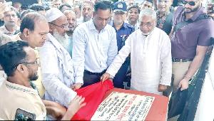 MP Bulu launches walkway work in Noakhali