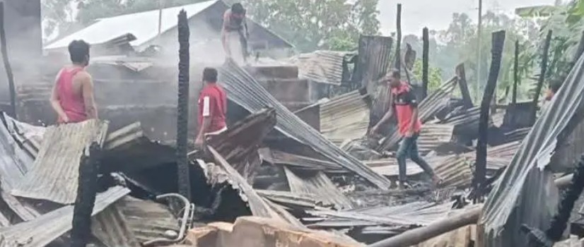 16 shops gutted in fire at Fatikchhari market