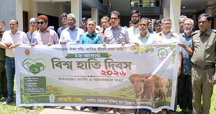 World Elephant Day observed in Kaptai
