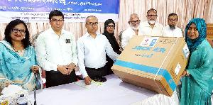 Poor people get PCs, sewing machines, food carts in Khulna