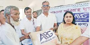 ABG Foundation’s rice makes river erosion-hit people happy in Manikganj 