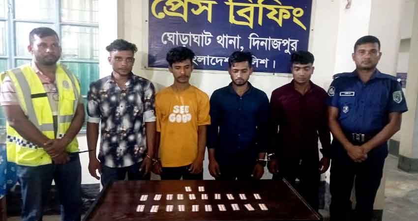 Four drug trafficker arrested in Dinajpur