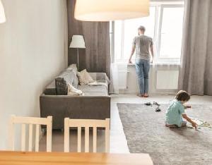 Family of five finds balance in 800-sq-ft flat 