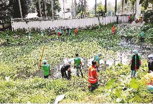 Katakhali Canal cleaned in Munshiganj