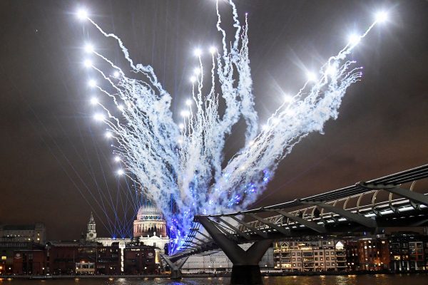 Omicron dampens worldwide New Year celebrations, but London throws party on TV