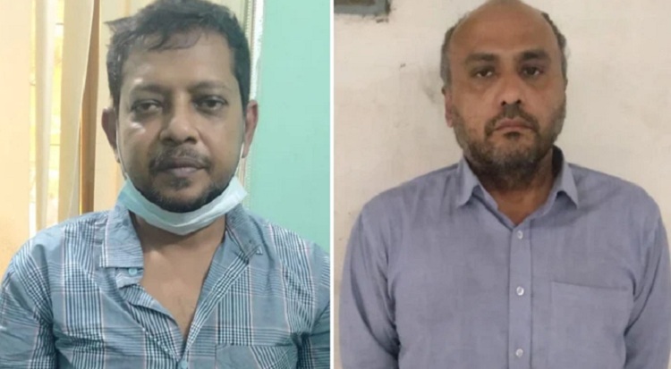 Actress Raima Islam Shimu's husband Shakhawat Alim Nobel and his friend SMY Abdullah Farhad were placed on a three-day remand for questioning by a court in Dhaka on Tuesday.