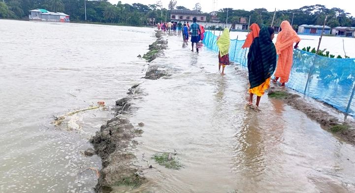 9 villages flooded in Noakhali