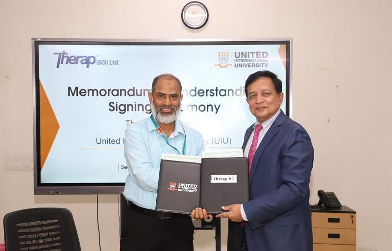 UIU signs MoU with Therap (BD) Ltd.
