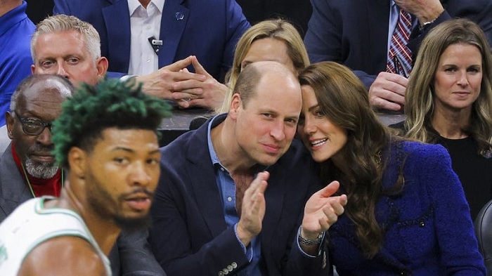 British royals William and Kate booed at Boston basketball game 