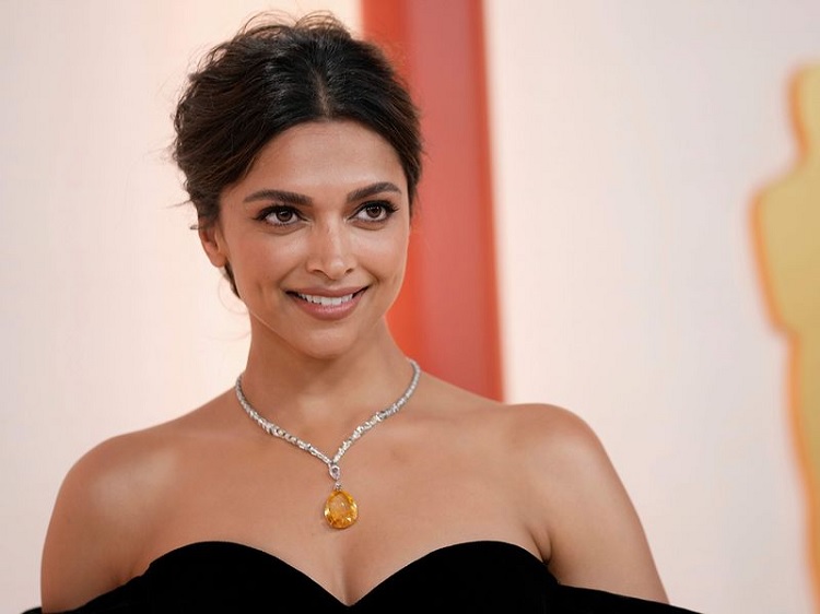 Deepika Padukone arrives at the Oscars on Sunday, March 12, 2023, at the Dolby Theatre in Los Angeles. PHOTO: AP