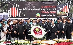 DMP pays respect to language martyrs at Central Shaheed Minar