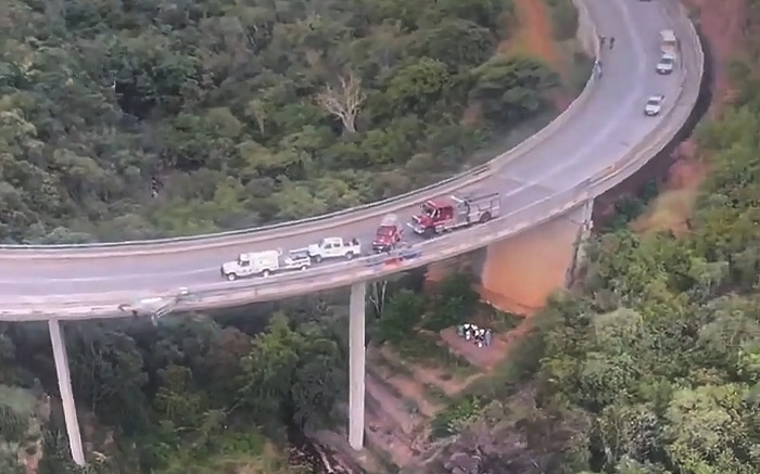 Bus plunges off South Africa bridge killing 45
