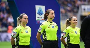 All-female team referee Serie A match for first time